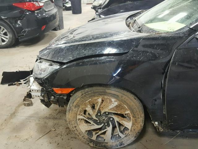 2HGFC2F74GH505421 - 2016 HONDA CIVIC EX შავი ფოტო 9