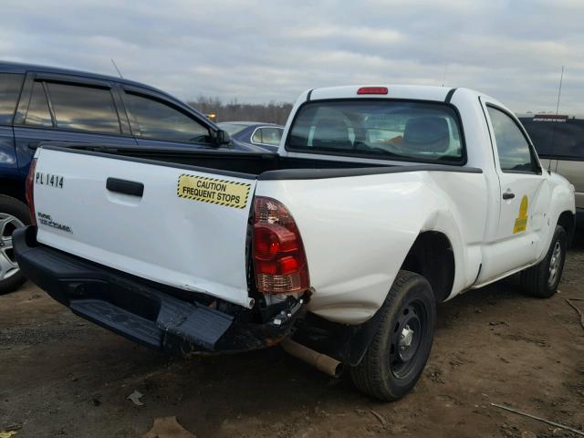 5TFNX4CN4EX038362 - 2014 TOYOTA TACOMA WHITE photo 4