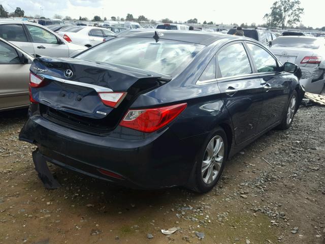 5NPEC4AC8CH401008 - 2012 HYUNDAI SONATA SE BLUE photo 4