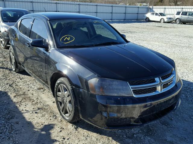 1C3CDZAB6EN201230 - 2014 DODGE AVENGER SE BLACK photo 1