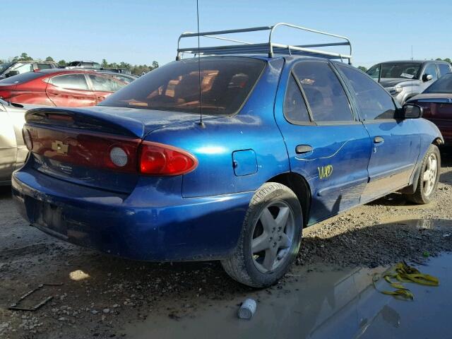 1G1JF52F557193142 - 2005 CHEVROLET CAVALIER L BLUE photo 4