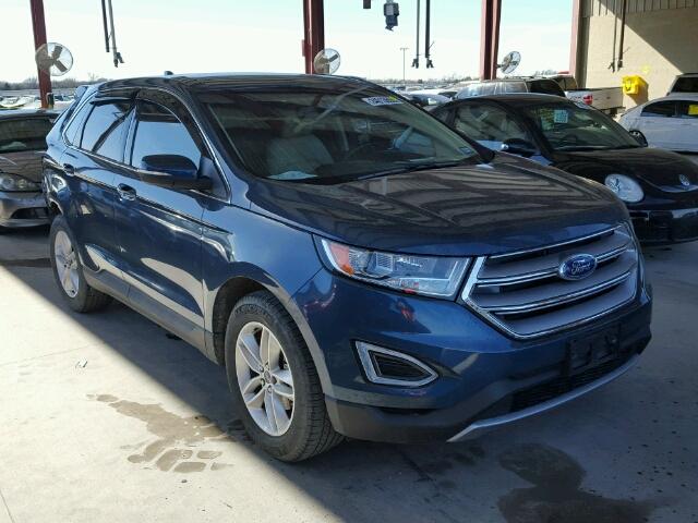 2FMPK3J99GBB88562 - 2016 FORD EDGE SEL BLUE photo 1