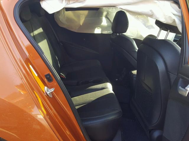 KMHTC6AE4GU256528 - 2016 HYUNDAI VELOSTER T ORANGE photo 6