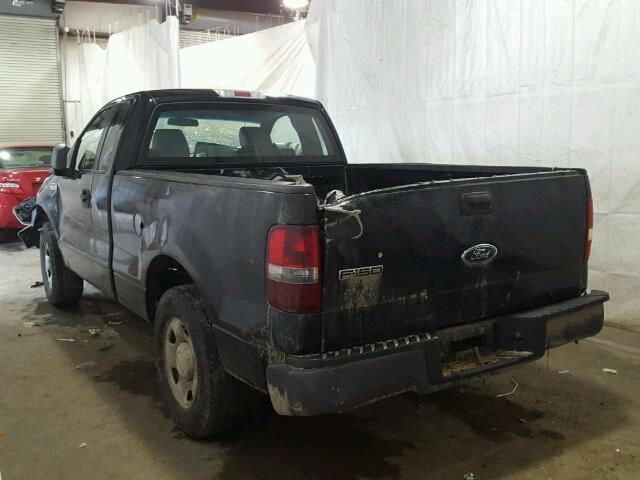 1FTRF12245NC10637 - 2005 FORD F150 BLACK photo 3