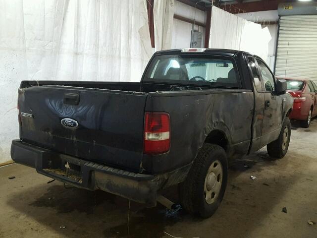 1FTRF12245NC10637 - 2005 FORD F150 BLACK photo 4