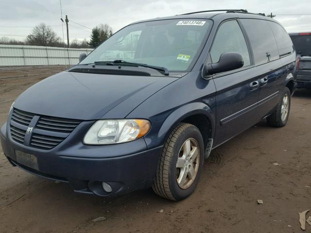 2D4GP44L87R132755 - 2007 DODGE GRAND CARA BLUE photo 2