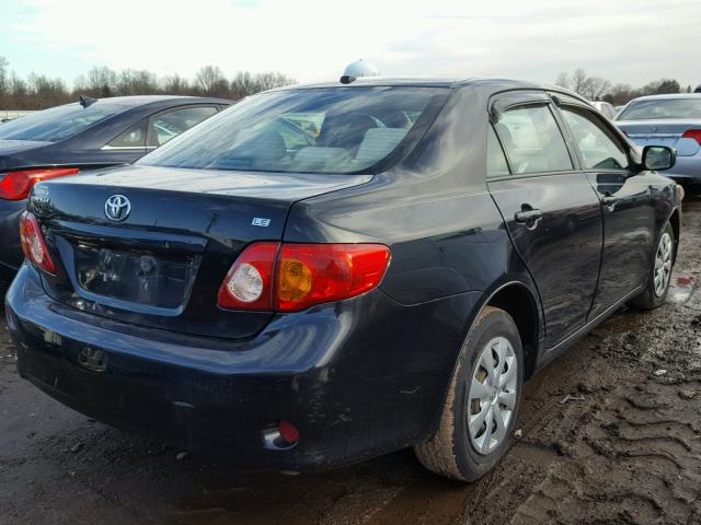 2T1BU40E09C010952 - 2009 TOYOTA COROLLA BA BLACK photo 4