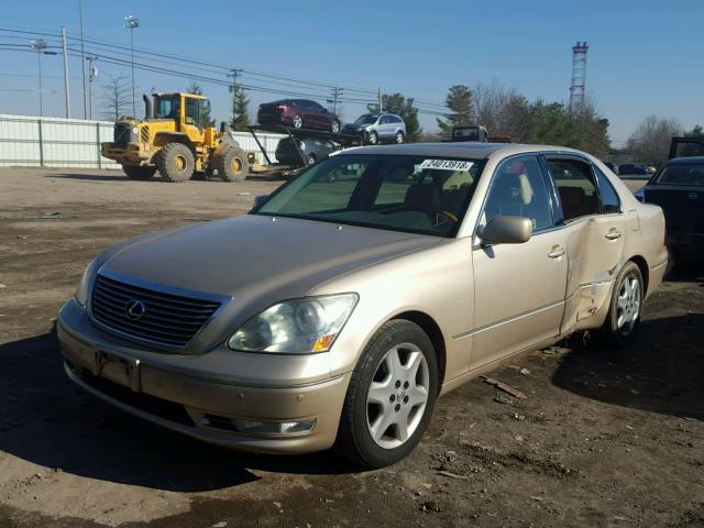 JTHBN36F440147501 - 2004 LEXUS LS 430 GOLD photo 2