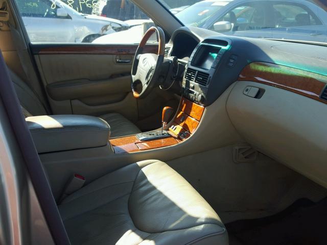 JTHBN36F440147501 - 2004 LEXUS LS 430 GOLD photo 5