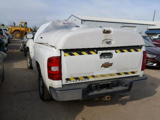 1GCEC14X69Z239085 - 2009 CHEVROLET SILVERADO WHITE photo 3