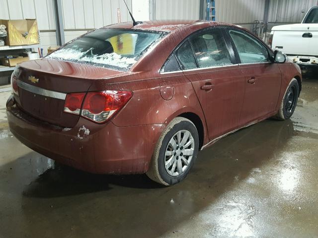 1G1PC5SH5C7175127 - 2012 CHEVROLET CRUZE LS BROWN photo 4