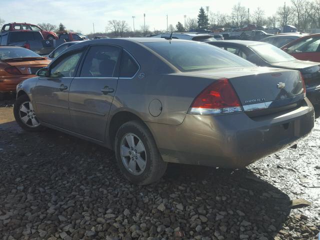 2G1WT58N679157054 - 2007 CHEVROLET IMPALA LT BEIGE photo 3