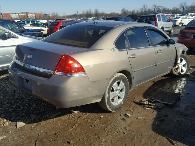 2G1WT58N679157054 - 2007 CHEVROLET IMPALA LT BEIGE photo 4