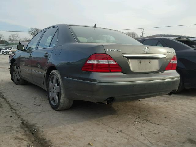 JTHBN36F165034658 - 2006 LEXUS LS 430 GREEN photo 3