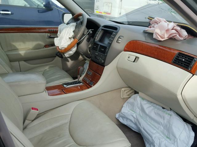 JTHBN36F165034658 - 2006 LEXUS LS 430 GREEN photo 5