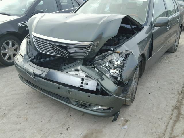 JTHBN36F165034658 - 2006 LEXUS LS 430 GREEN photo 9