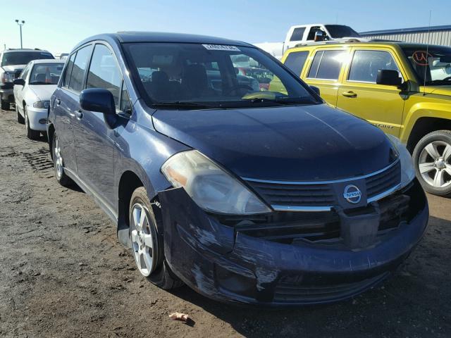 3N1BC13E67L407026 - 2007 NISSAN VERSA S BLUE photo 1