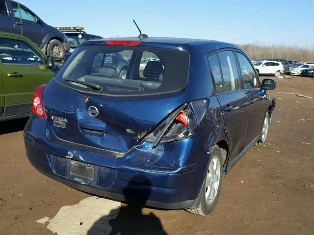 3N1BC13E67L407026 - 2007 NISSAN VERSA S BLUE photo 4