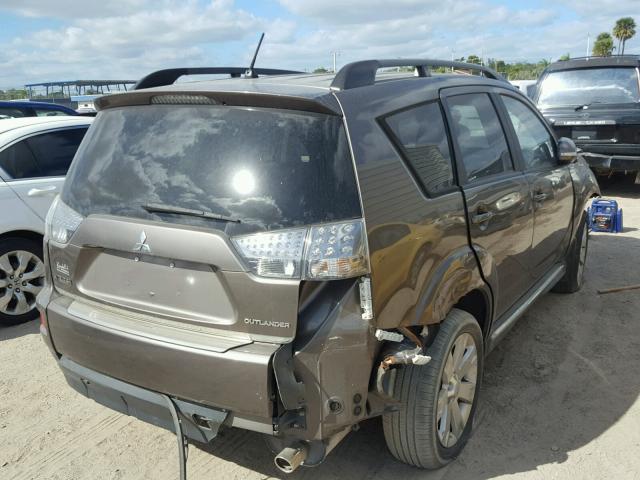 JA4AS3AW2CU016596 - 2012 MITSUBISHI OUTLANDER BROWN photo 4