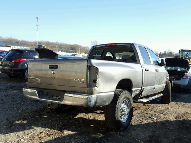 3D7KS28C66G140769 - 2006 DODGE RAM 2500 S GRAY photo 4