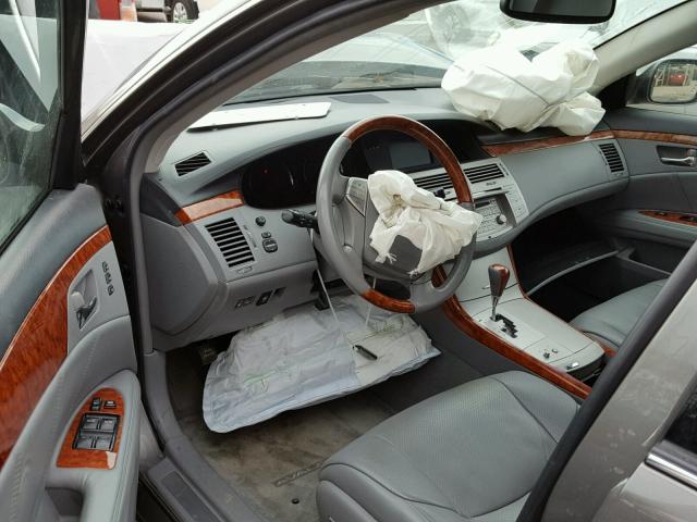 4T1BK36B86U075815 - 2006 TOYOTA AVALON XL GRAY photo 9