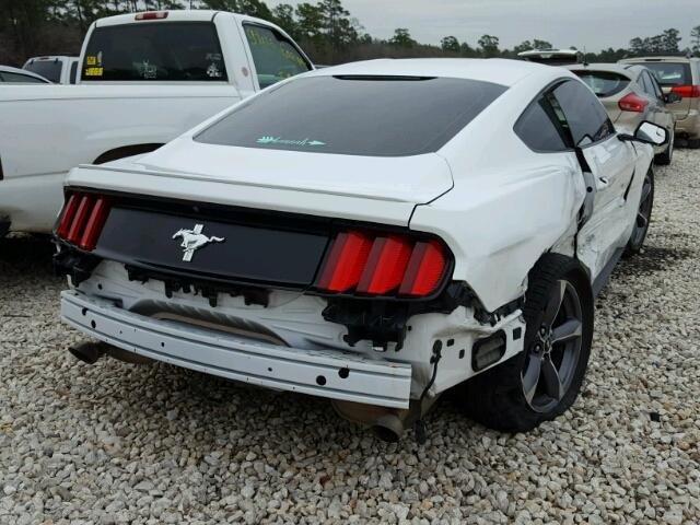 1FA6P8AM2F5312117 - 2015 FORD MUSTANG WHITE photo 4