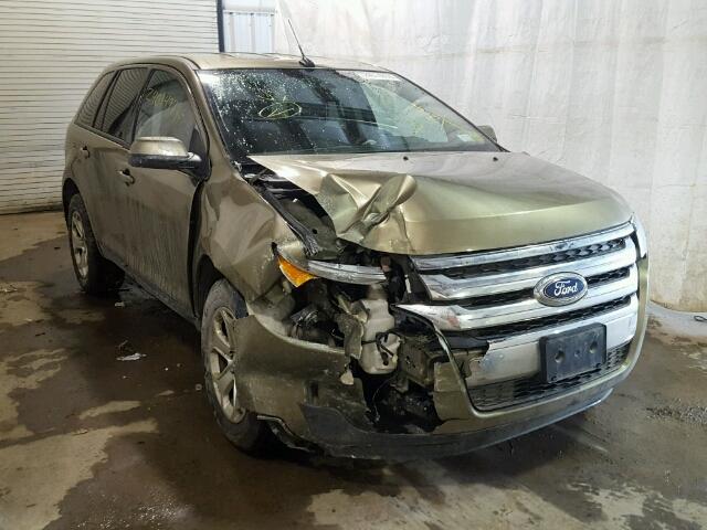 2FMDK4JC0DBC87173 - 2013 FORD EDGE SEL GREEN photo 1