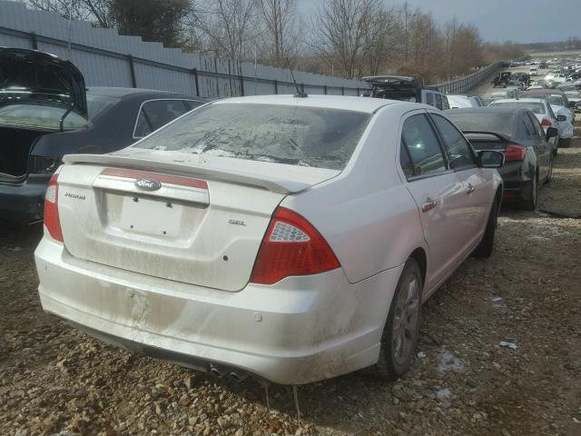 3FAHP0JA6CR316759 - 2012 FORD FUSION SEL WHITE photo 4