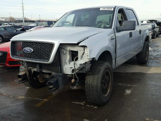 1FTRW14W55FA49614 - 2005 FORD F150 SUPER SILVER photo 2