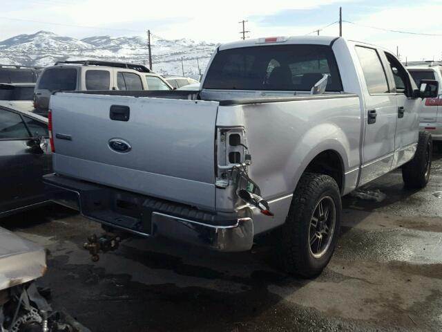 1FTRW14W55FA49614 - 2005 FORD F150 SUPER SILVER photo 4