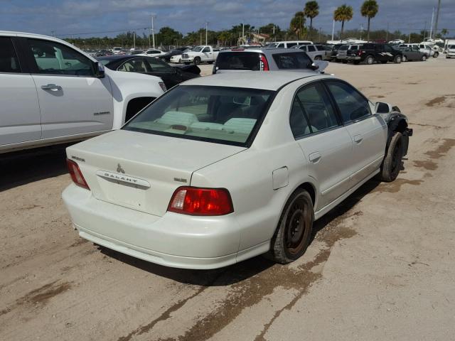 4A3AA46H12E160820 - 2002 MITSUBISHI GALANT ES WHITE photo 4