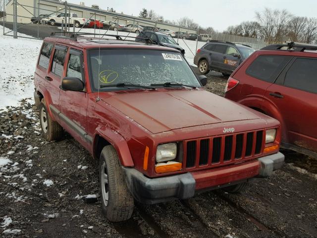 1J4FF68S8XL660551 - 1999 JEEP CHEROKEE S RED photo 1