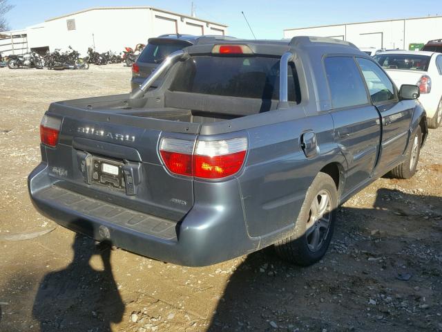 4S4BT62C767103065 - 2006 SUBARU BAJA SPORT BLUE photo 4