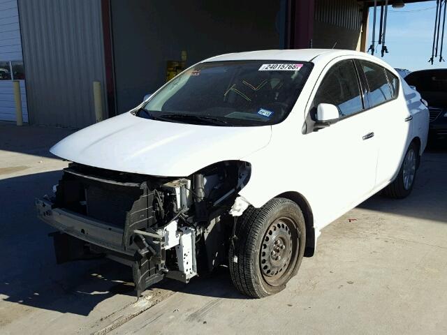 3N1CN7AP8EL842410 - 2014 NISSAN VERSA S WHITE photo 2