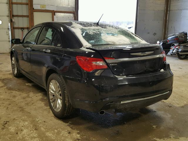 1C3CCBCG7CN233586 - 2012 CHRYSLER 200 LIMITE BLACK photo 3