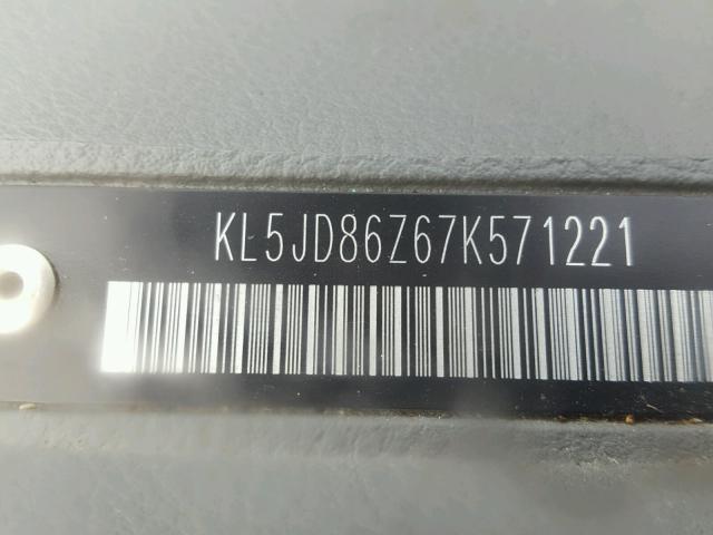 KL5JD86Z67K571221 - 2007 SUZUKI FORENZA BA SILVER photo 10