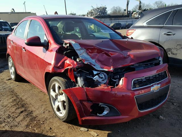 1G1JE5SH7C4133530 - 2012 CHEVROLET SONIC LTZ MAROON photo 1