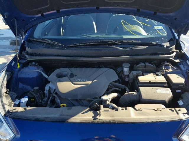 KMHCT4AE1FU882718 - 2015 HYUNDAI ACCENT GLS BLUE photo 7