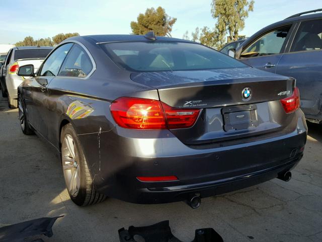 WBA3R5C56GK373725 - 2016 BMW 435 XI GRAY photo 3