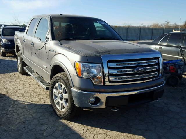 1FTFW1ET0DKF36815 - 2013 FORD F150 SUPER GRAY photo 1