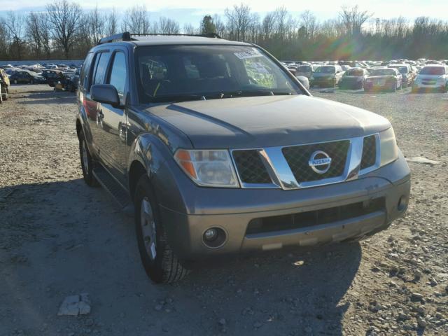 5N1AR18U56C633720 - 2006 NISSAN PATHFINDER GRAY photo 1