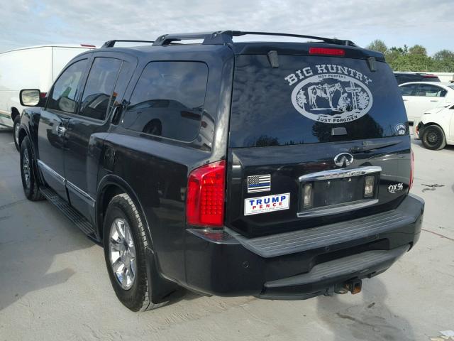 5N3AA08A96N800647 - 2006 INFINITI QX56 BLACK photo 3