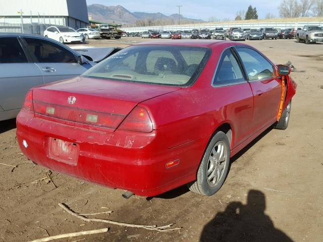 1HGCG22591A011895 - 2001 HONDA ACCORD EX RED photo 4