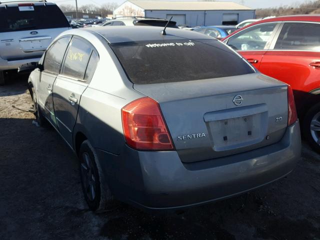 3N1AB61E37L718458 - 2007 NISSAN SENTRA 2.0 GRAY photo 3