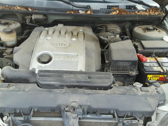 KNDUP131956642311 - 2005 KIA SEDONA EX GREEN photo 7