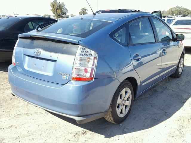 JTDKB20U487700155 - 2008 TOYOTA PRIUS BLUE photo 4