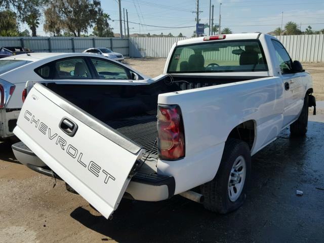 1GCEC14X65Z147565 - 2005 CHEVROLET SILVERADO WHITE photo 4