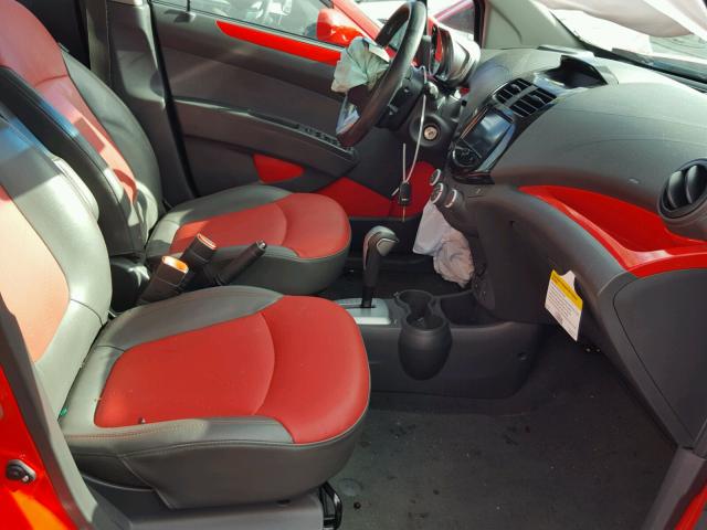 KL8CF6S92DC577166 - 2013 CHEVROLET SPARK 2LT RED photo 5