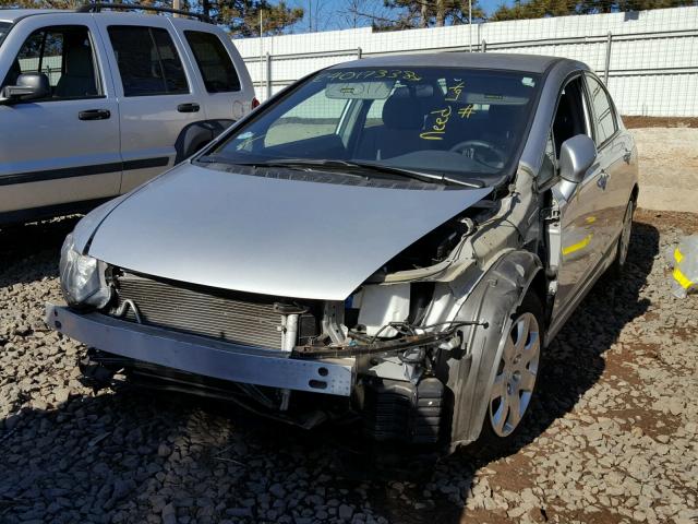 2HGFA1F5XAH577147 - 2010 HONDA CIVIC LX GRAY photo 2