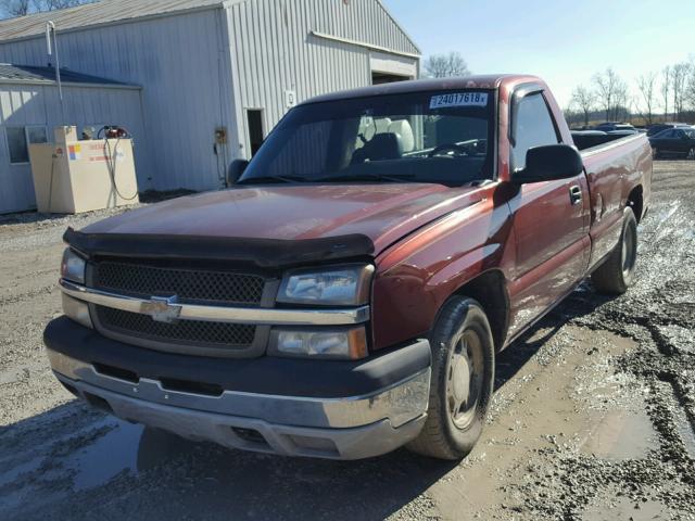 1GCEC14X63Z357614 - 2003 CHEVROLET SILVERADO RED photo 2